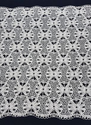 Кружевное полотно (о) белое с метал нитью PRADA - в интернет-магазине тканей Тессутидея арт. 01-1454
