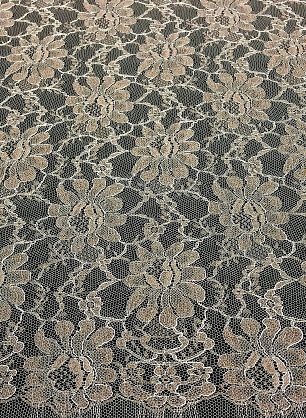 Кружево с люрексом (н) серо-коричневое Solstiss - в интернет-магазине тканей Тессутидея арт. 03-5070