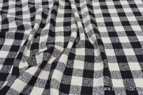 Шанель (н) черно-белая клетка в стиле Escada - итальянские ткани Тессутидея арт. 03-6726