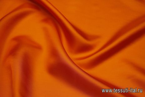 Подкладочная вискоза (о) оранжевая - итальянские ткани Тессутидея арт. 08-1362