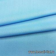 Костюмная креп (о) ярко-голубая - итальянские ткани Тессутидея арт. 05-3288