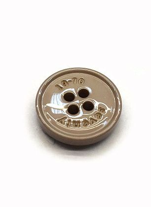 Пуговица пластик 4 прокола d-14мм бежевая - в интернет-магазине тканей Тессутидея арт. F-3317