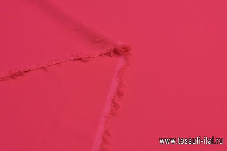 Плательная кади стрейч (о) ярко-розовая - итальянские ткани Тессутидея арт. 04-1355
