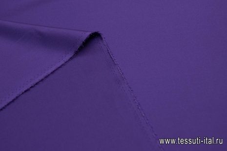 Шелк твил стрейч (о) фиолетовый  - итальянские ткани Тессутидея арт. 10-1215