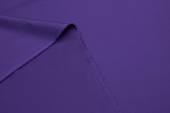 Шелк твил стрейч (о) фиолетовый  - итальянские ткани Тессутидея арт. 10-1215