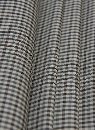 Костюмная (н) сине-бело-коричневая клетка - в интернет-магазине тканей Тессутидея арт. 05-3794