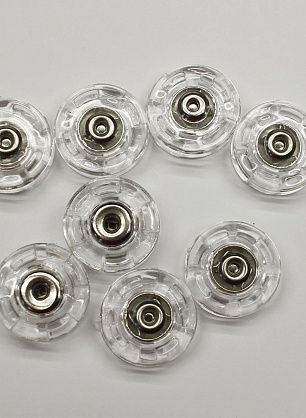 Кнопка пластик d-23мм прозрачная - в интернет-магазине тканей Тессутидея арт. F-7000