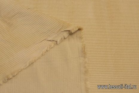 Вельвет (о) бежевый Brunello Cucinelli - итальянские ткани Тессутидея арт. 01-6727