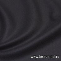 Пальтовая двухстойная сукно (о) черная в стиле Burberry - итальянские ткани Тессутидея арт. 09-1866