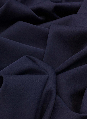 Крепдешин стрейч (о) темно-синий - в интернет-магазине тканей Тессутидея арт. 02-7888