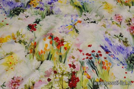 Хлопок (н) полевые цветы - итальянские ткани Тессутидея арт. 01-7136