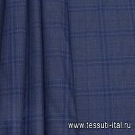 Костюмная (н) сине-голубая клетка в стиле Loro Piana - итальянские ткани Тессутидея арт. 05-4158