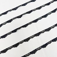 Тесьма на сетке (о) синяя 1,2см - итальянские ткани Тессутидея арт. 03-2081
