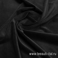 Бархат (о) черный - итальянские ткани Тессутидея арт. 01-7264