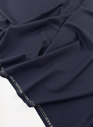 Костюмная шерсть (о) темно-синяя - в интернет-магазине тканей Тессутидея арт. 05-5296