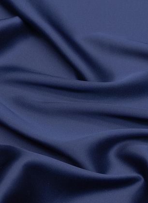 Шелк атлас стрейч (о) темно-синий - в интернет-магазине тканей Тессутидея арт. 10-2900