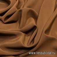 Крепдешин (о) коричневый - итальянские ткани Тессутидея арт. 02-8821