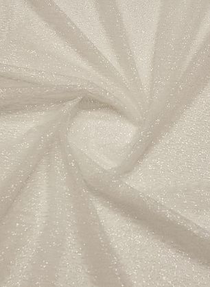 Плательная сетка с блестками (о) айвори - в интернет-магазине тканей Тессутидея арт. 03-7194