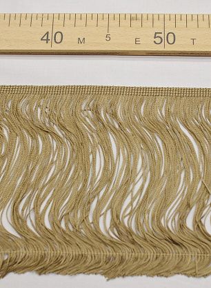 Бахрома (о) светло-коричневая - итальянские ткани Тессутидея.