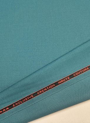 Костюмная стрейч дабл фейс 320 г/м (о) морская волна - в интернет-магазине тканей Тессутидея арт. 05-4822