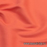 Лен стрейч (о) ярко-лососевый  - итальянские ткани Тессутидея арт. 16-0749