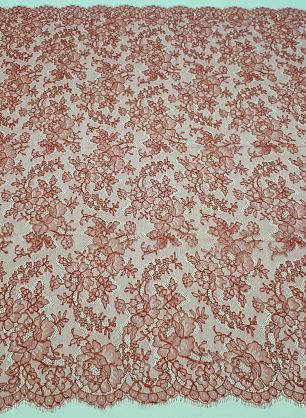 Кружевное полотно (о) красное ш-90см Jean Bracq - в интернет-магазине тканей Тессутидея арт. 03-5339