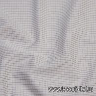 Сорочечная (н) бело-оливковая клетка - итальянские ткани Тессутидея арт. 01-5975