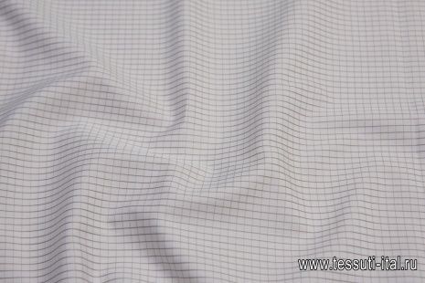 Сорочечная (н) бело-оливковая клетка - итальянские ткани Тессутидея арт. 01-5975