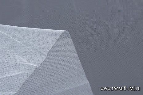Сетка плательная (о) бело-голубая  - итальянские ткани Тессутидея арт. 03-6700