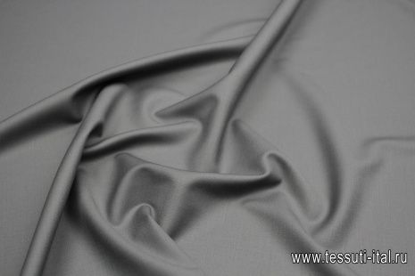 Костюмная стрейч дабл фэйс (о) серая - итальянские ткани Тессутидея арт. 05-4446