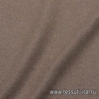 Пальтовый кашемир двухслойный (о) коричневый - итальянские ткани Тессутидея арт. 09-1947