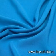Плательная стрейч дабл (о) синяя - итальянские ткани Тессутидея арт. 03-6454