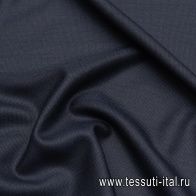 Костюмная (310 гр/м) (н) черно-голубая - итальянские ткани Тессутидея арт. 05-4356