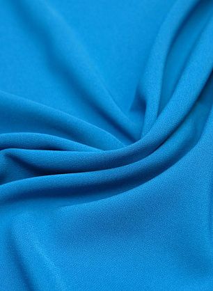 Плательная стрейч дабл (о) синяя - в интернет-магазине тканей Тессутидея арт. 03-6454