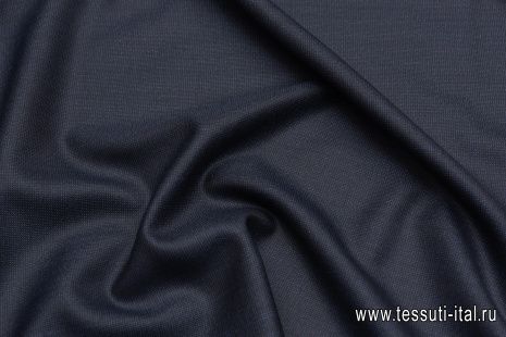 Костюмная (310 г/м) (н) черно-голубая - итальянские ткани Тессутидея арт. 05-4356