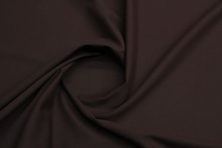 Хлопок стрейч (о) темно-коричневый - итальянские ткани Тессутидея арт. 01-7619