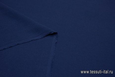 Плательная двухслойная (о) темно-синяя - итальянские ткани Тессутидея арт. 17-0964