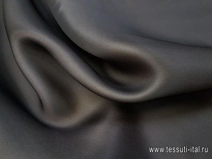 Органза дабл (о) темно-серая/айвори - итальянские ткани Тессутидея арт. 02-5605