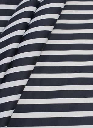 Хлопок сатин (н) черно-белая полоска - в интернет-магазине тканей Тессутидея арт. 01-6736