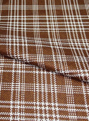 Костюмная шанель (н) бело-коричневая ш-150см - в интернет-магазине тканей Тессутидея арт. 05-2149