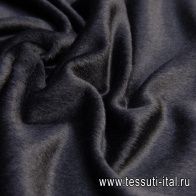 Пальтовая дабл (о) черно-синяя - итальянские ткани Тессутидея арт. 09-1685