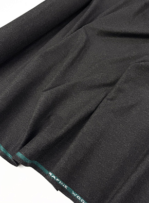 Костюмная шерсть фланель (о) темно-серая - в интернет-магазине тканей Тессутидея арт. 05-5260