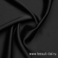 Плательная ватусса (о) черная - итальянские ткани Тессутидея арт. 03-7107