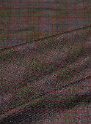 Костюмная (н) сине-зелено-бордовая клетка - в интернет-магазине тканей Тессутидея арт. 05-4598