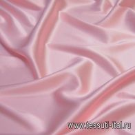 Шелк атлас стрейч (о) розовый - итальянские ткани Тессутидея арт. 10-1704
