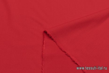 Костюмная фактурная (400 г/м) (о) красная - итальянские ткани Тессутидея арт. 05-4354