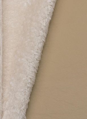 Мех искусственный "дубленка" (о) белый/бежевый - в интернет-магазине тканей Тессутидея арт. 06-0136