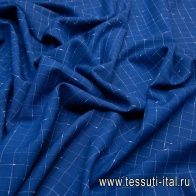 Костюмная (н) сине-белая клетка - итальянские ткани Тессутидея арт. 05-3417