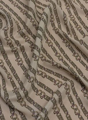 Маркизет (н) цепи на светло-бежевом - в интернет-магазине тканей Тессутидея арт. 10-2593
