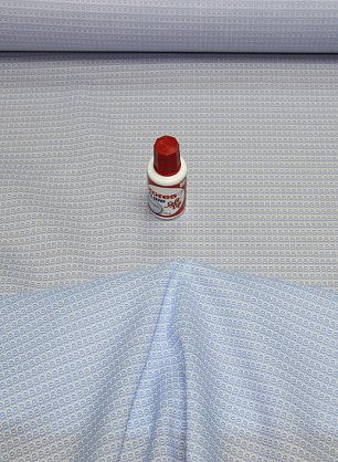 Сорочечная Super fine (н) бело-голубой орнамент Brioni - в интернет-магазине тканей Тессутидея арт. 01-2560